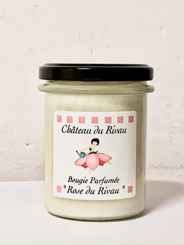 Bougie à la rose
